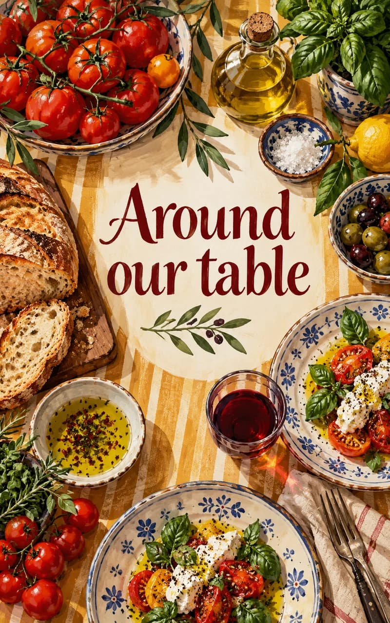 Around our table — cooking cover
