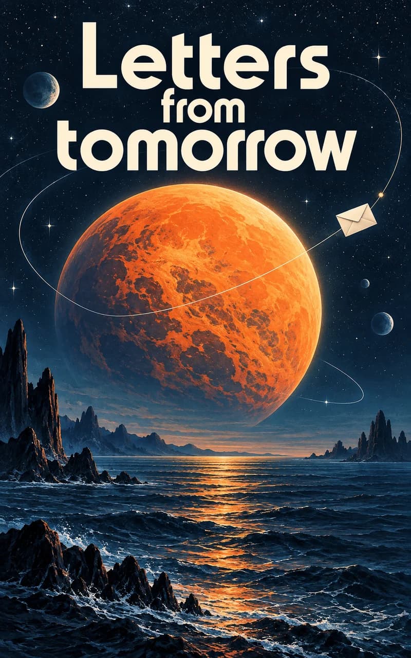 Letters from tomorrow — science fiction cover